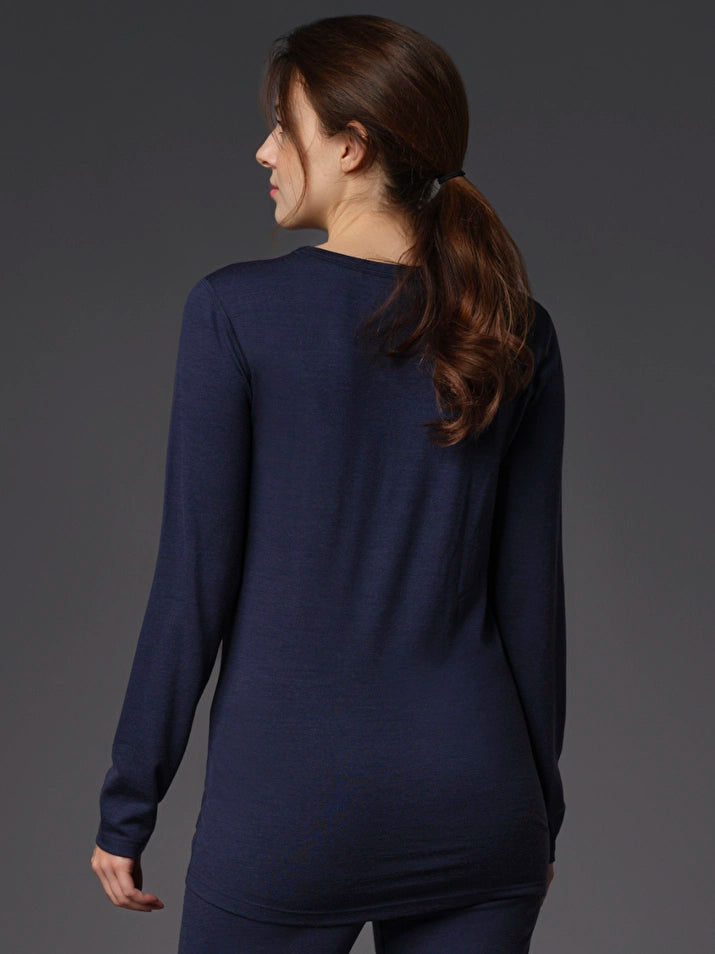 Laden Sie das Bild in Galerie -Viewer, 100 % Merinowolle-Shirt Damen | 190 g/m² | Exzellenter Wärmeschutz