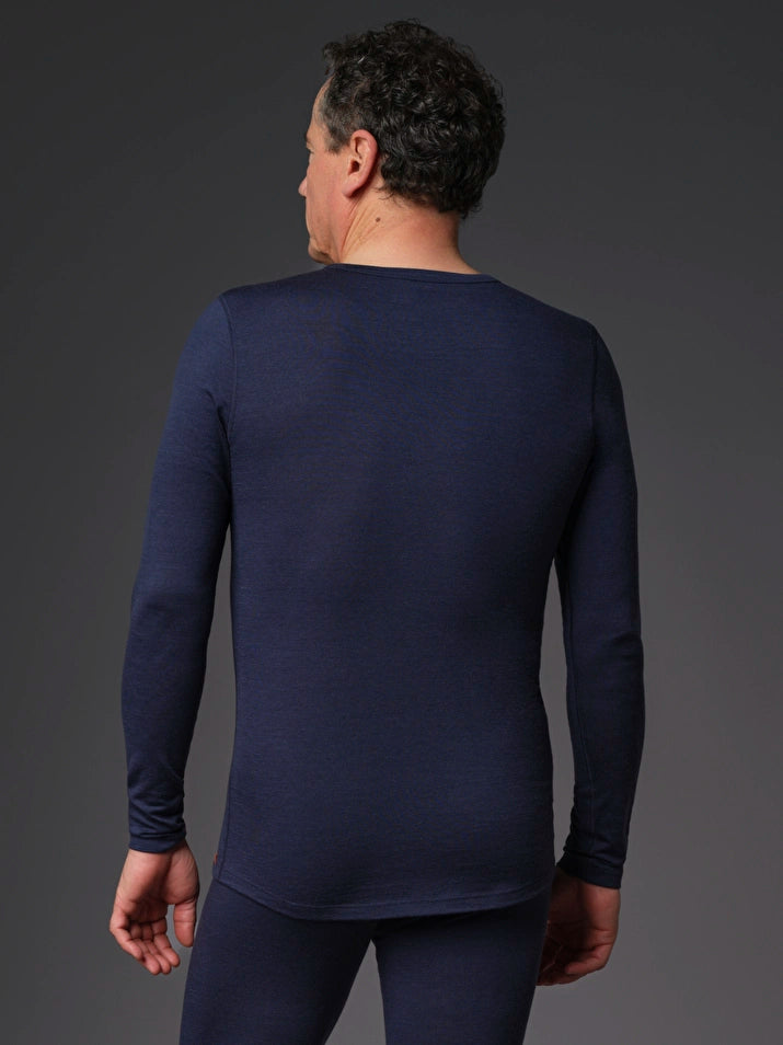 Laden Sie das Bild in Galerie -Viewer, 100 % Merinowolle-Shirt Herren | 190 g/m² | Exzellenter Wärmeschutz