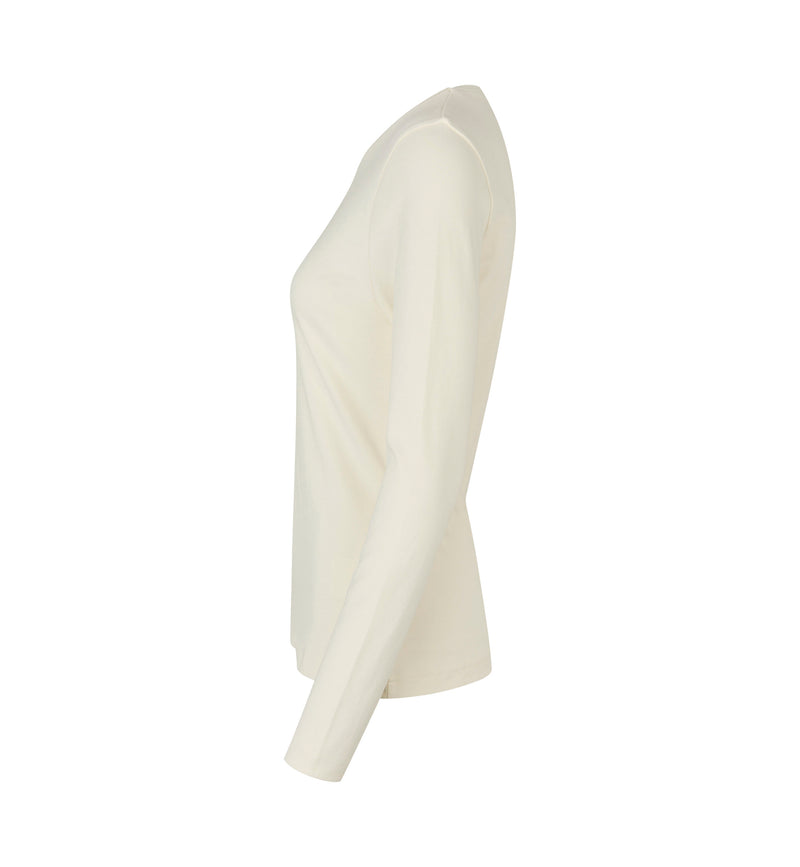 Laden Sie das Bild in Galerie -Viewer, ID ökologisch Langarm Damen Interlock T-Shirt - 5003
