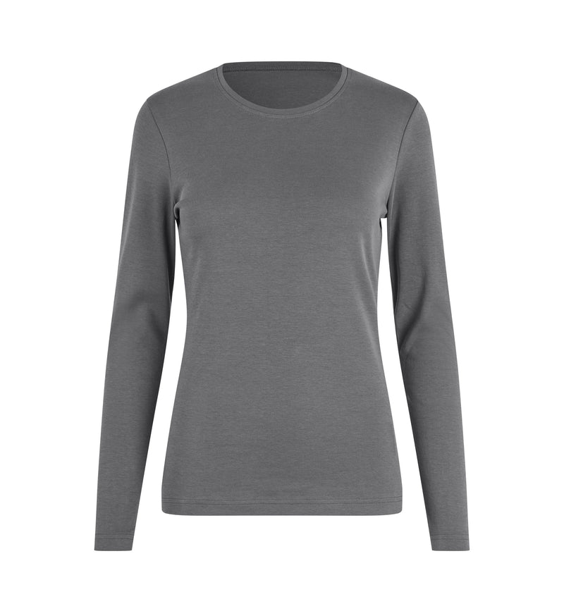Laden Sie das Bild in Galerie -Viewer, ID ökologisch Langarm Damen Interlock T-Shirt - 5003