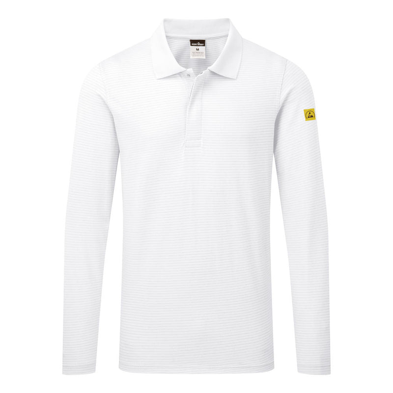 Laden Sie das Bild in Galerie -Viewer, Antistatisches ESD-Poloshirt langarm AS23