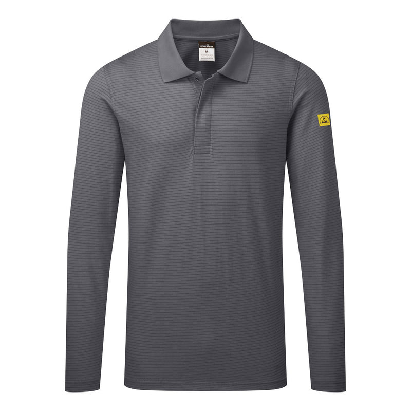 Laden Sie das Bild in Galerie -Viewer, Antistatisches ESD-Poloshirt langarm AS23