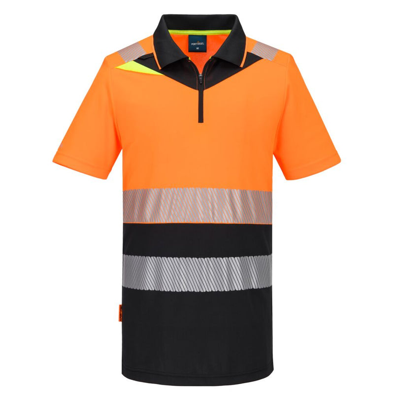 Laden Sie das Bild in Galerie -Viewer, DX4 Hi-Vis Poloshirt mit Reißverschluss Klasse 1 DX435