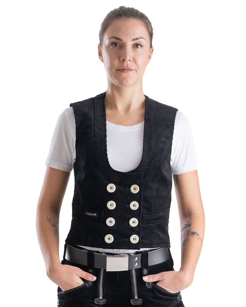 Laden Sie das Bild in Galerie -Viewer, Orgnatur Nyx Damen Zunftweste kurzer Rücken