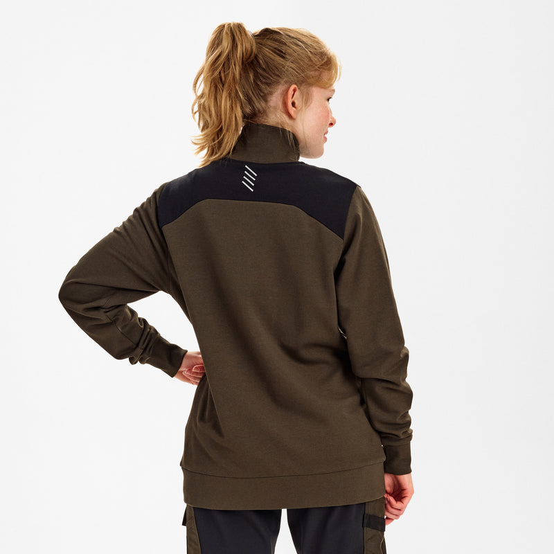 Laden Sie das Bild in Galerie -Viewer, Entire Damen Sweatcardigan mit Kragen 8335-247