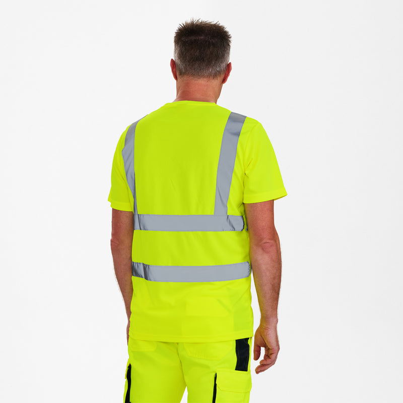 Laden Sie das Bild in Galerie -Viewer, Safety T-Shirt mit Brusttasche 9541-151