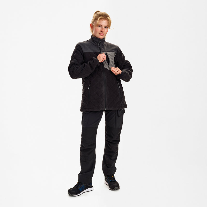 Laden Sie das Bild in Galerie -Viewer, Entire Damen Gestepptes-Fleecejacke 1336-143