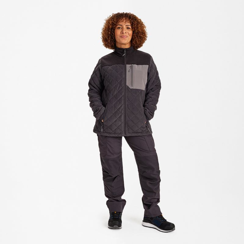 Laden Sie das Bild in Galerie -Viewer, Entire Damen Gestepptes-Fleecejacke 1336-143
