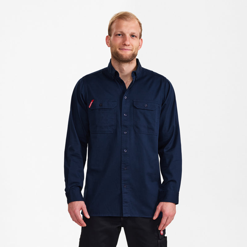 Laden Sie das Bild in Galerie -Viewer, Extend Baumwolle langärmliges Herrenhemd 7181-830