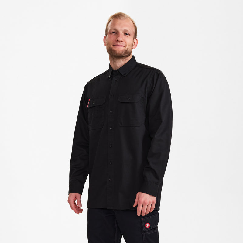 Laden Sie das Bild in Galerie -Viewer, Extend Baumwolle langärmliges Herrenhemd 7181-830