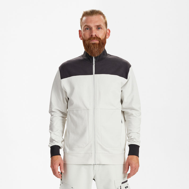 Laden Sie das Bild in Galerie -Viewer, Entire Sweatcardigan mit Kragen 8328-247