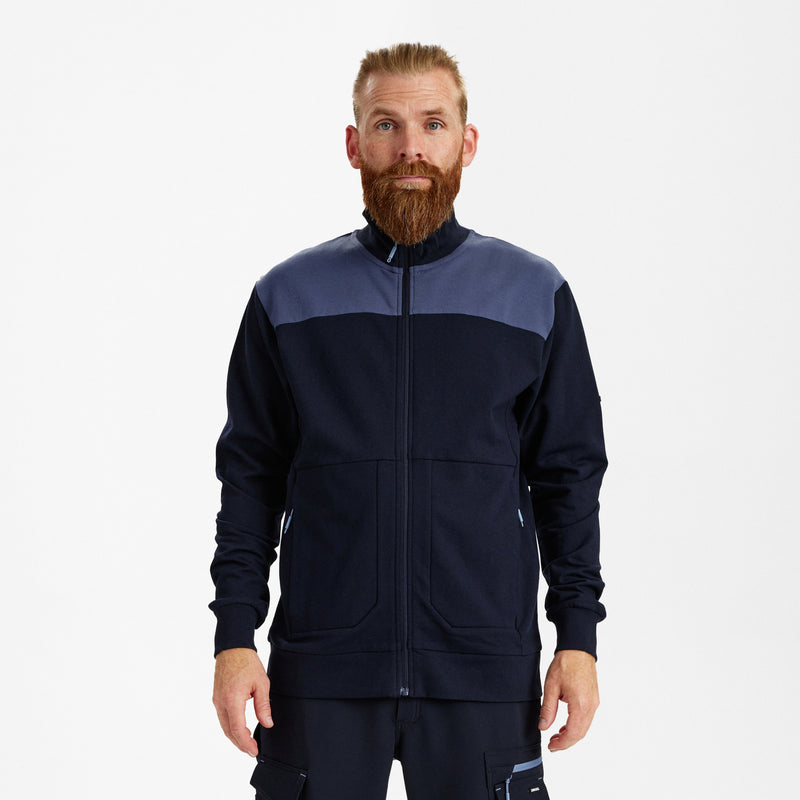 Laden Sie das Bild in Galerie -Viewer, Entire Sweatcardigan mit Kragen 8328-247