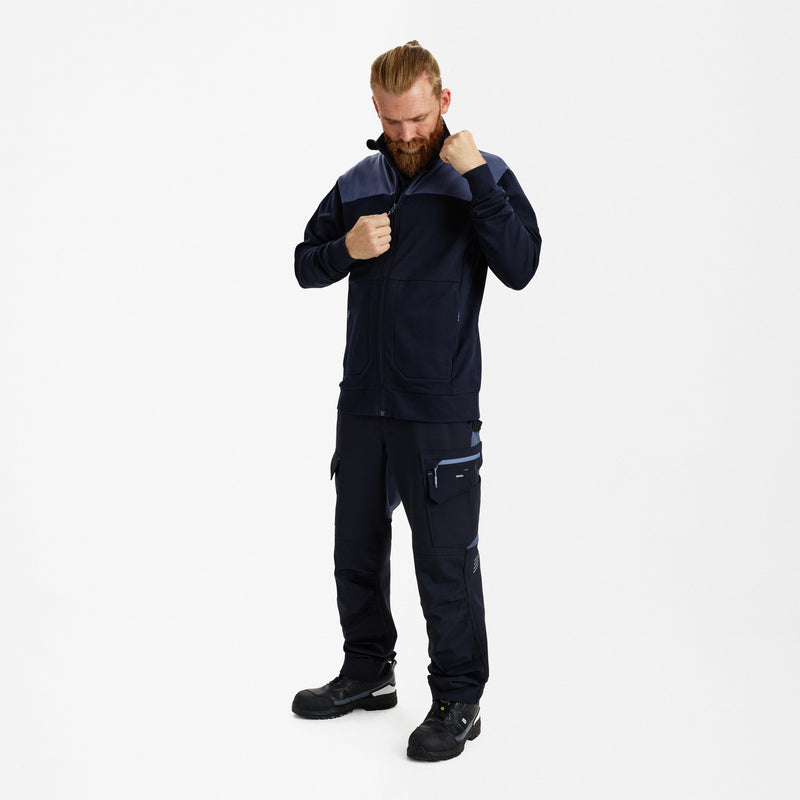 Laden Sie das Bild in Galerie -Viewer, Entire Sweatcardigan mit Kragen 8328-247