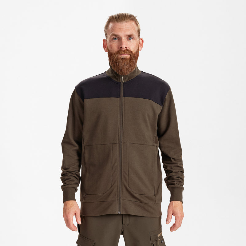 Laden Sie das Bild in Galerie -Viewer, Entire Sweatcardigan mit Kragen 8328-247