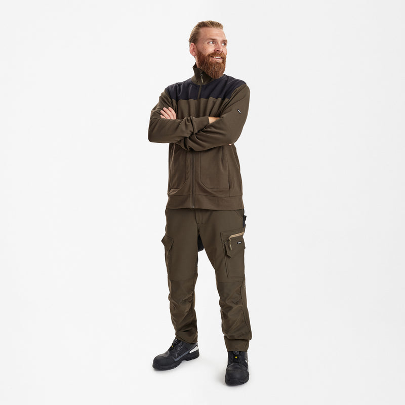 Laden Sie das Bild in Galerie -Viewer, Entire Sweatcardigan mit Kragen 8328-247