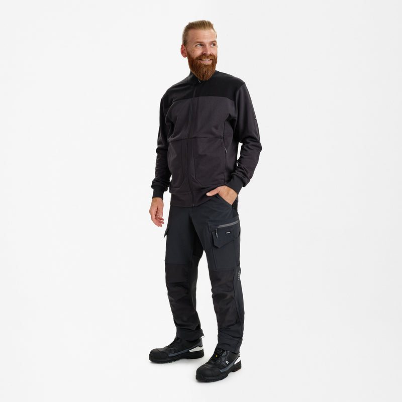 Laden Sie das Bild in Galerie -Viewer, Entire Sweatcardigan mit Kragen 8328-247