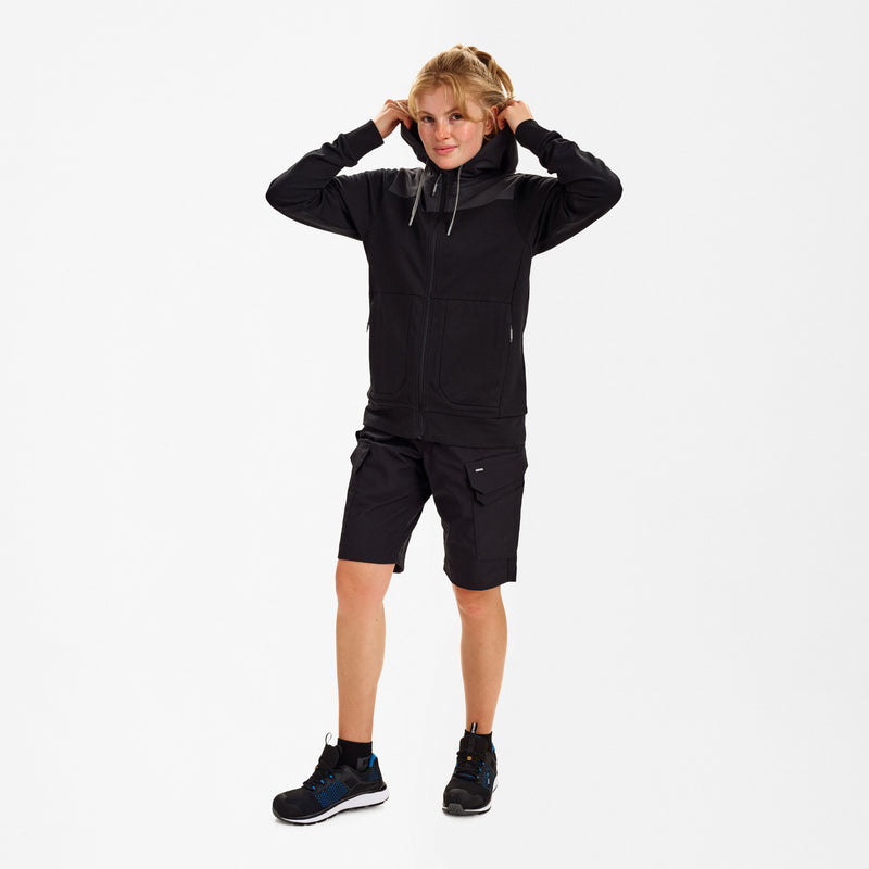 Laden Sie das Bild in Galerie -Viewer, Entire Damen Sweatcardigan mit Kapuze 8334-247