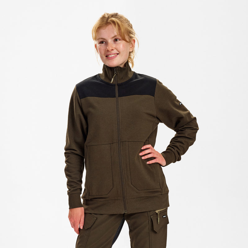 Laden Sie das Bild in Galerie -Viewer, Entire Damen Sweatcardigan mit Kragen 8335-247