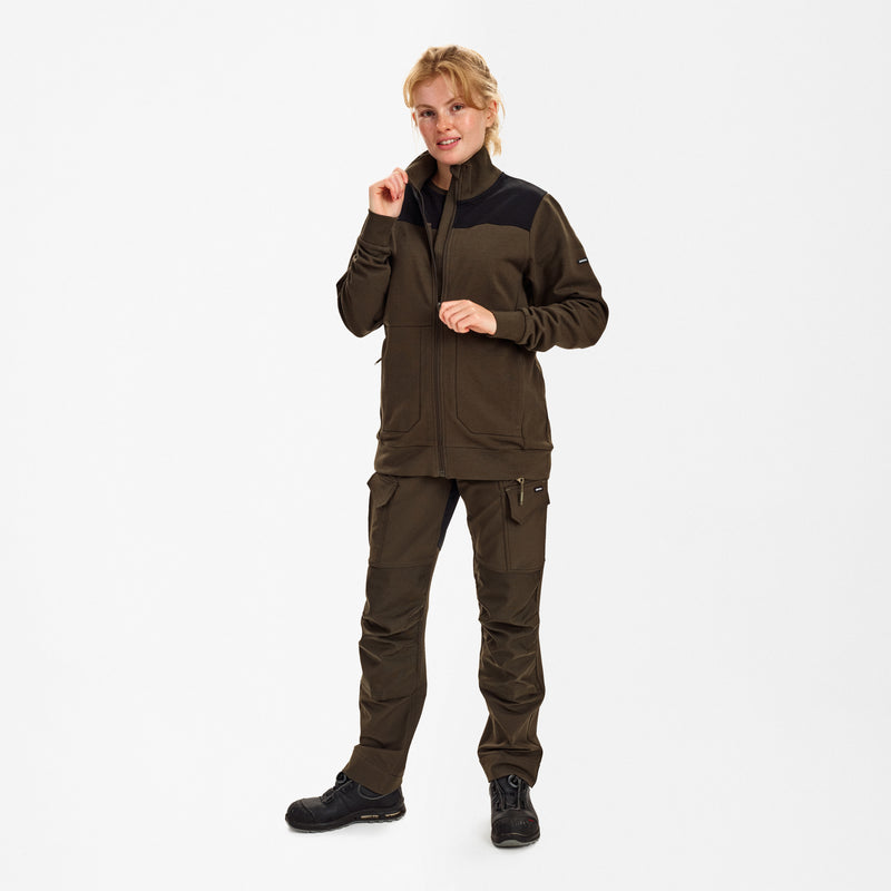 Laden Sie das Bild in Galerie -Viewer, Entire Damen Sweatcardigan mit Kragen 8335-247