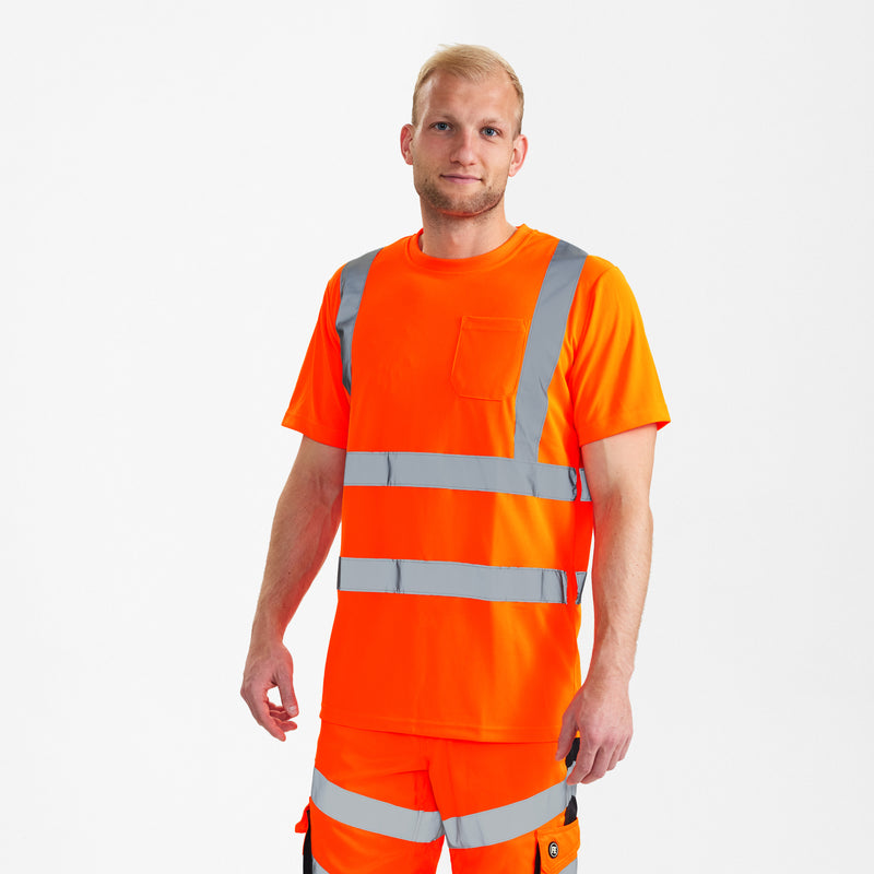 Laden Sie das Bild in Galerie -Viewer, Safety T-Shirt mit Brusttasche 9541-151