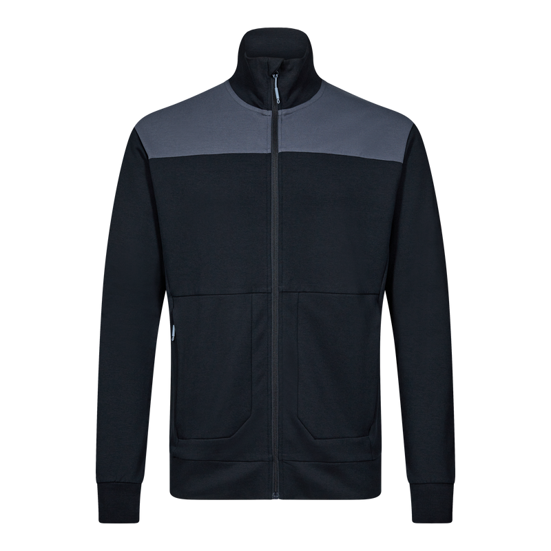 Laden Sie das Bild in Galerie -Viewer, Entire Sweatcardigan mit Kragen 8328-247