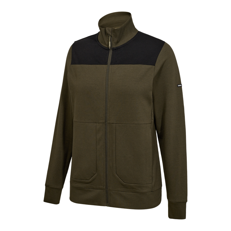 Laden Sie das Bild in Galerie -Viewer, Entire Damen Sweatcardigan mit Kragen 8335-247