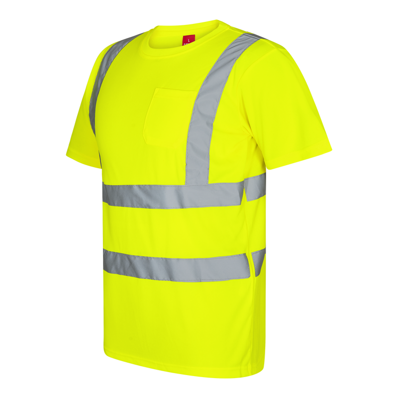 Laden Sie das Bild in Galerie -Viewer, Safety T-Shirt mit Brusttasche 9541-151