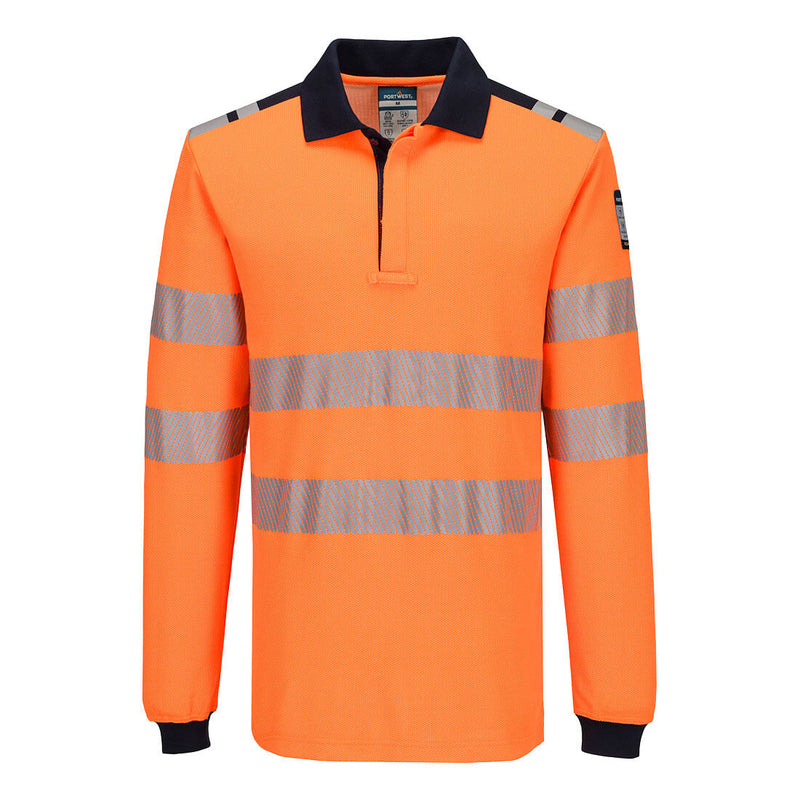 Laden Sie das Bild in Galerie -Viewer, PW3 Modaflame Knit FR Poloshirt Langarm FR734