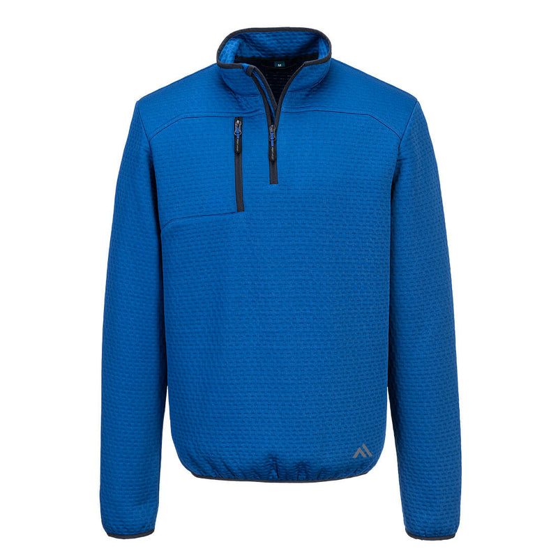 Laden Sie das Bild in Galerie -Viewer, KX3 Texturiertes Sweatshirt mit 1/4 Reißverschluss KX376