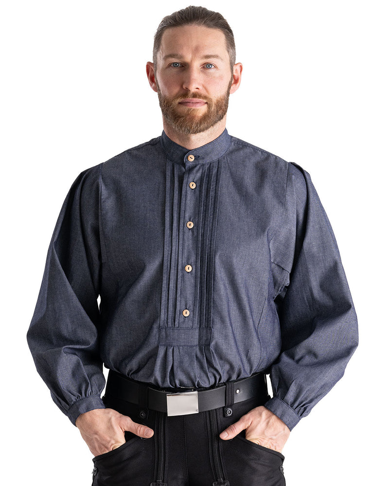 Laden Sie das Bild in Galerie -Viewer, Oyster Joris Herren Hirtenhemd - Jeansoptik