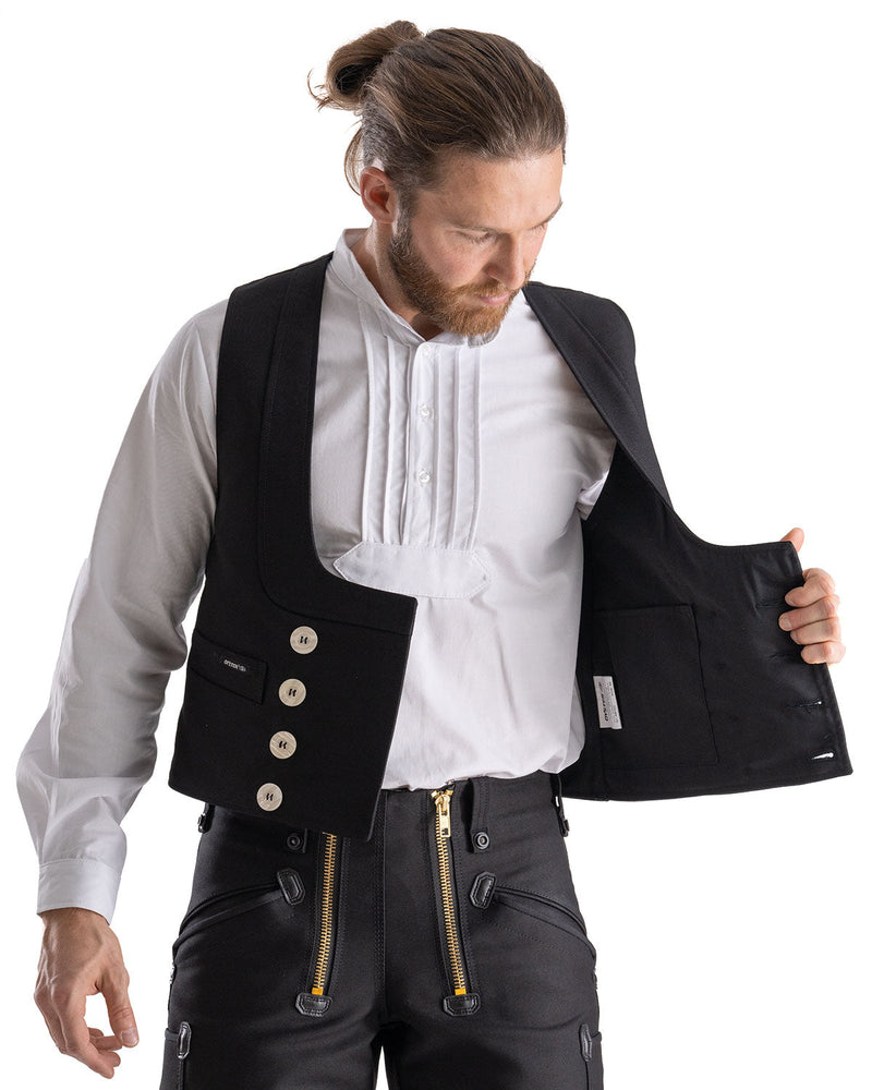 Laden Sie das Bild in Galerie -Viewer, Oyster Fabian Herren Zunftweste kurzer Rücken