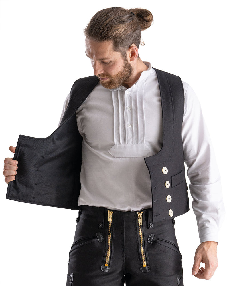 Laden Sie das Bild in Galerie -Viewer, Oyster Fabian Herren Zunftweste kurzer Rücken