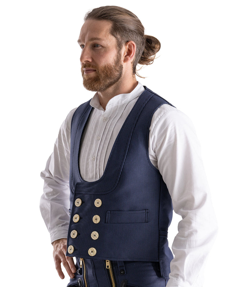 Laden Sie das Bild in Galerie -Viewer, Oyster Michel Herren Zunftweste langer Rücken