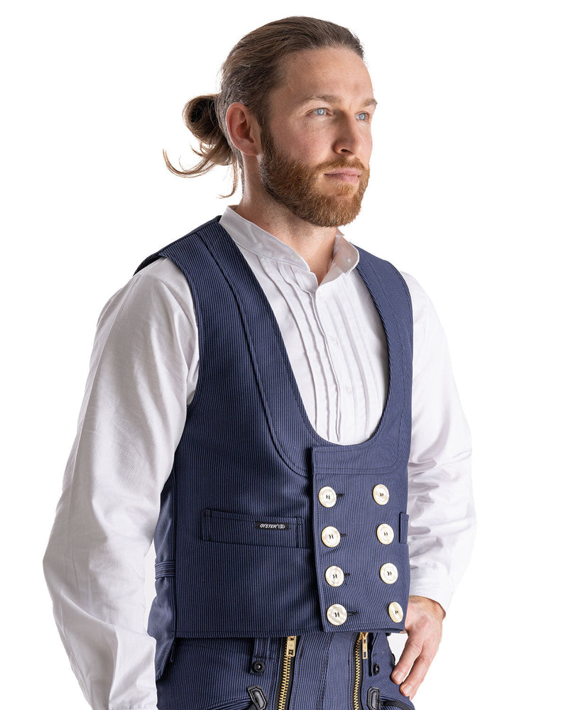 Laden Sie das Bild in Galerie -Viewer, Oyster Michel Herren Zunftweste langer Rücken