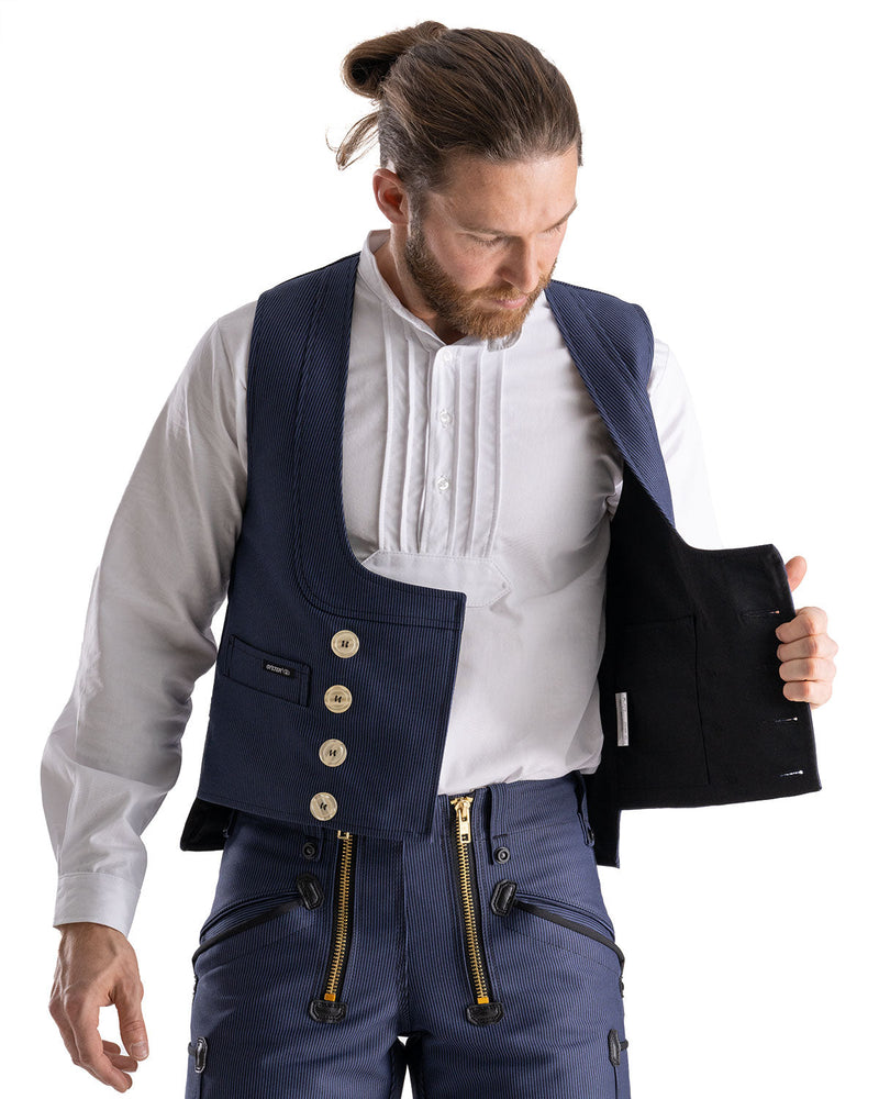 Laden Sie das Bild in Galerie -Viewer, Oyster Michel Herren Zunftweste langer Rücken