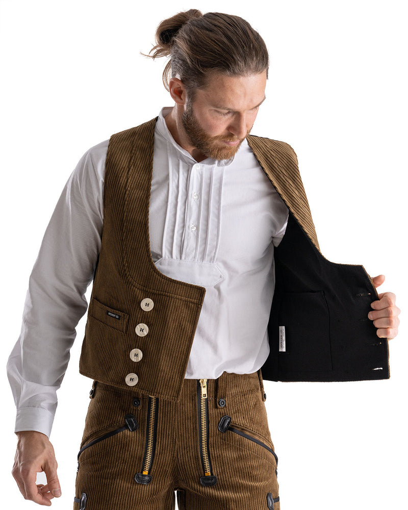 Laden Sie das Bild in Galerie -Viewer, Oyster Manchester Herren Zunftweste kurzer Rücken