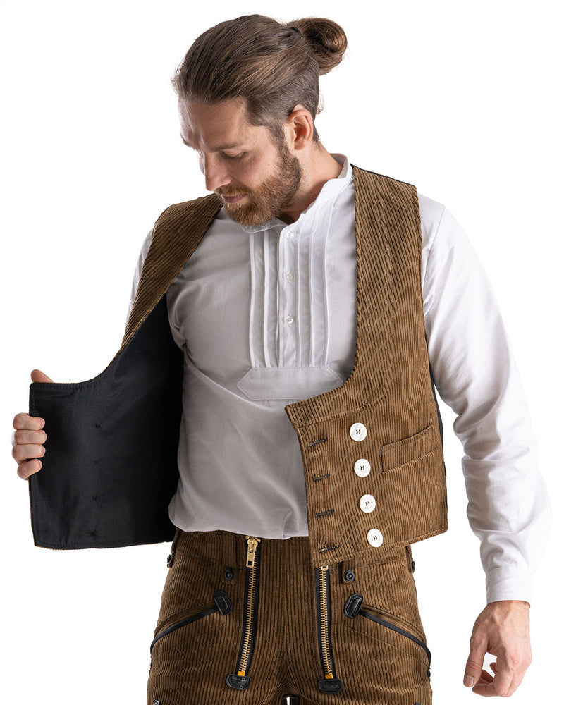 Laden Sie das Bild in Galerie -Viewer, Oyster Manchester Herren Zunftweste kurzer Rücken