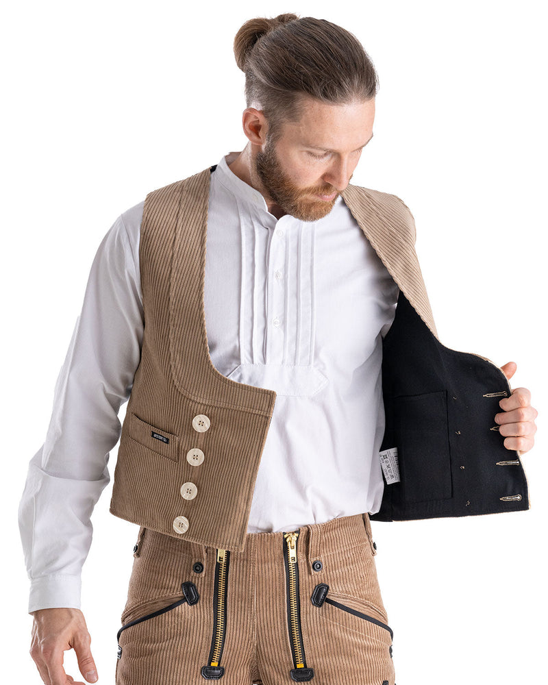 Laden Sie das Bild in Galerie -Viewer, Oyster Manchester Herren Zunftweste kurzer Rücken