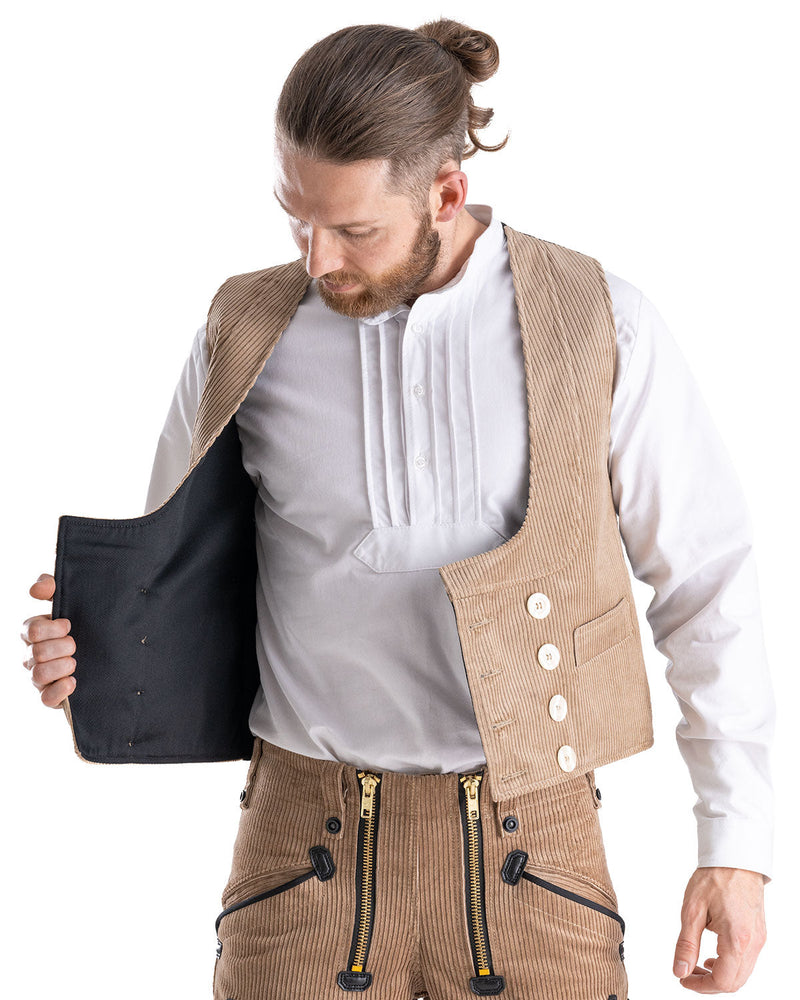 Laden Sie das Bild in Galerie -Viewer, Oyster Manchester Herren Zunftweste kurzer Rücken