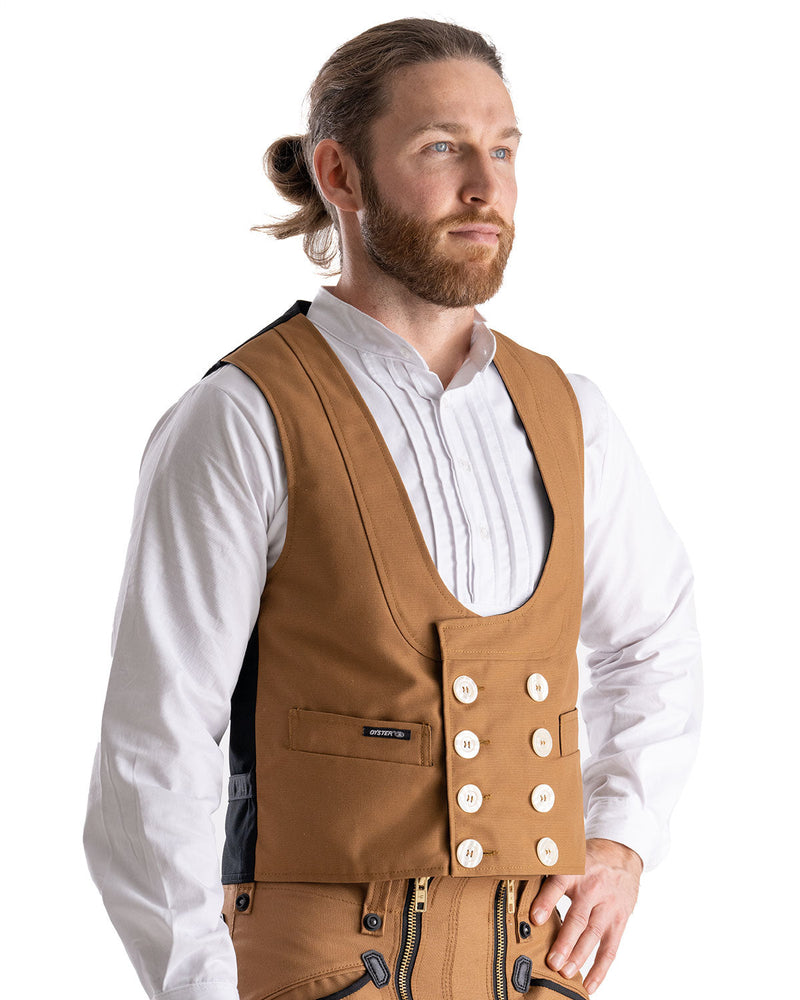 Laden Sie das Bild in Galerie -Viewer, Oyster Longlife Herren Zunftweste kurzer Rücken