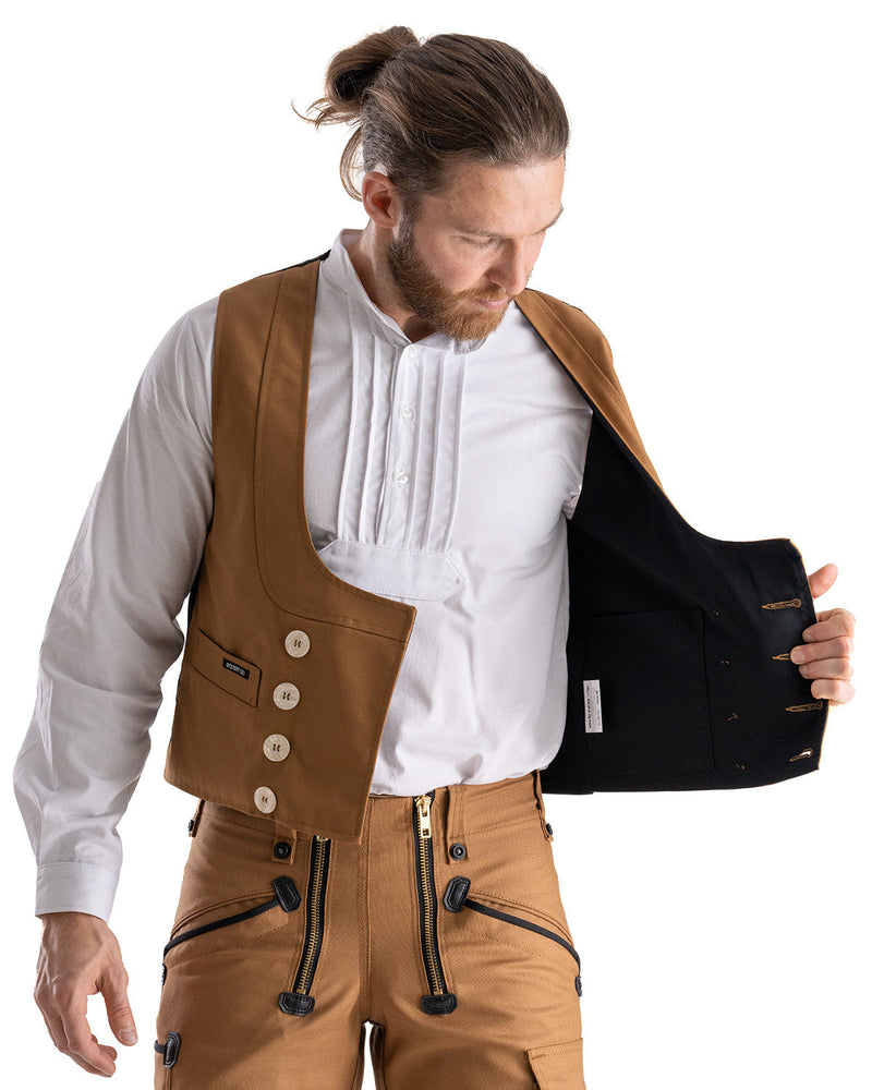 Laden Sie das Bild in Galerie -Viewer, Oyster Longlife Herren Zunftweste kurzer Rücken