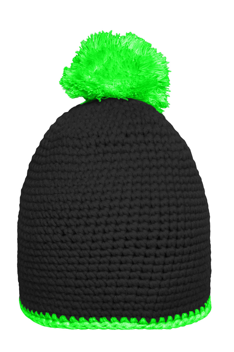 Laden Sie das Bild in Galerie -Viewer, Pompon Hat with Contrast Stripe