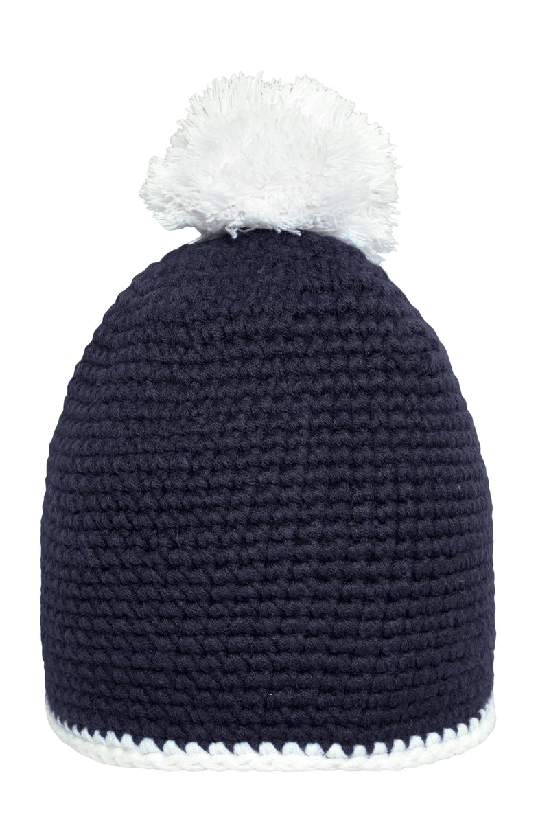 Laden Sie das Bild in Galerie -Viewer, Pompon Hat with Contrast Stripe