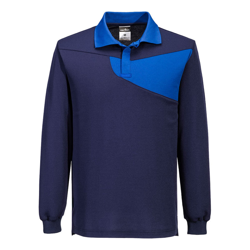 Laden Sie das Bild in Galerie -Viewer, PW2 Baumwoll-Komfort-Poloshirt L/S PW218