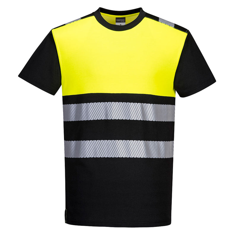 Laden Sie das Bild in Galerie -Viewer, PW3 Warnschutz Cotton Comfort T-Shirt Klasse 1 kurzarm - PW311
