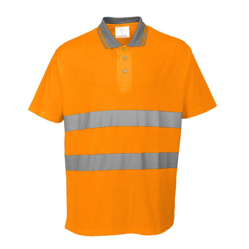 Laden Sie das Bild in Galerie -Viewer, Warnschutz Cotton Comfort Poloshirt kurzarm - S171
