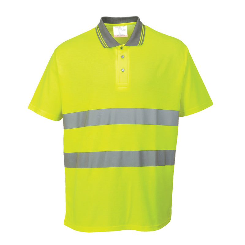 Laden Sie das Bild in Galerie -Viewer, Warnschutz Cotton Comfort Poloshirt kurzarm - S171