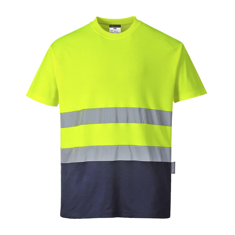 Laden Sie das Bild in Galerie -Viewer, Warnschutz Cotton Comfort Kontrast T-Shirt kurzarm - S173
