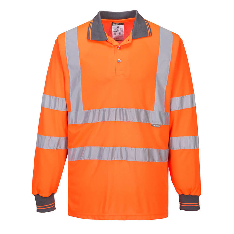 Laden Sie das Bild in Galerie -Viewer, Warnschutz Poloshirt langarm - S277