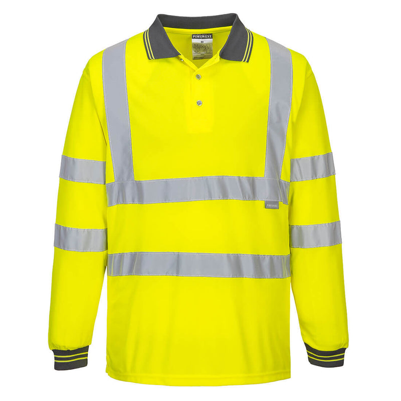 Laden Sie das Bild in Galerie -Viewer, Warnschutz Poloshirt langarm - S277
